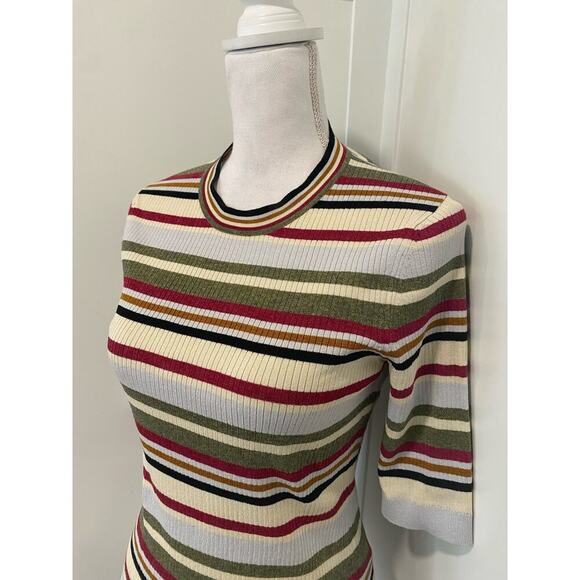 Veronica Beard Kavya Striped Sweater in Multi - Picture 8 of 10